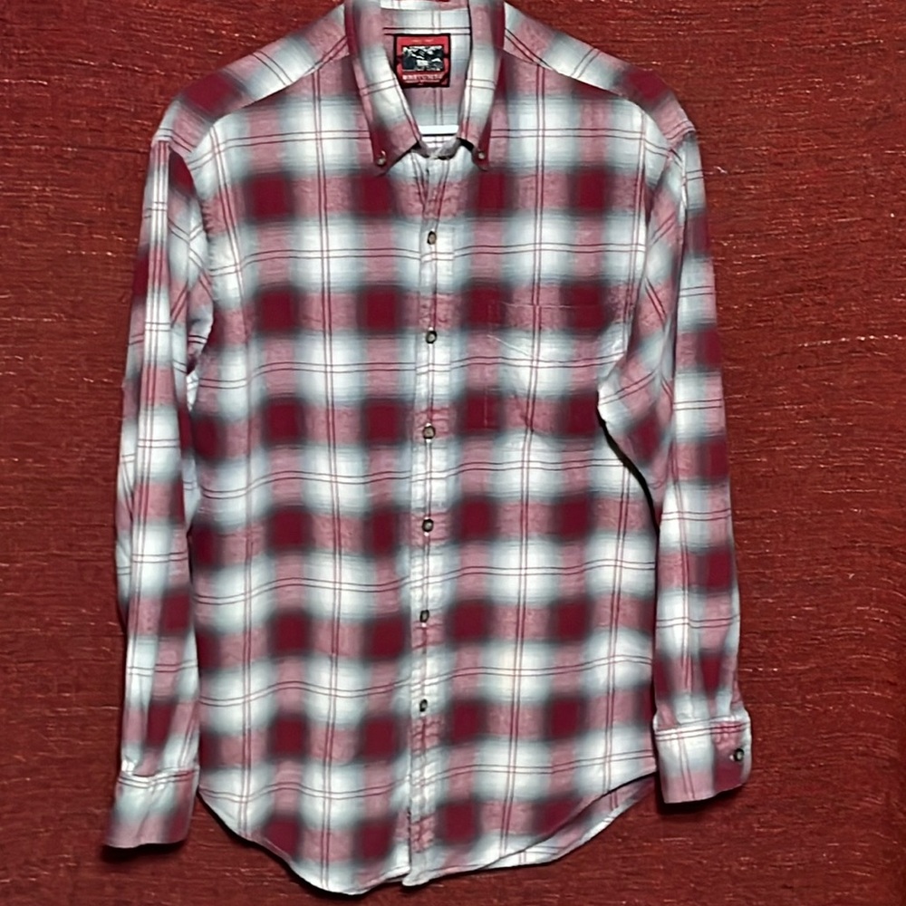 Britches great outdoors flannel red plaid. Men’s Medium. Like new. 100% Cotton